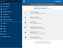 Tablet Screenshot of m.baylorhealth.com