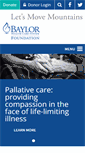 Mobile Screenshot of give.baylorhealth.com